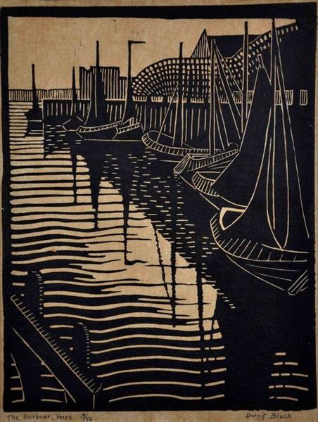 Harbour, Veere, 1929 - Dorrit Black