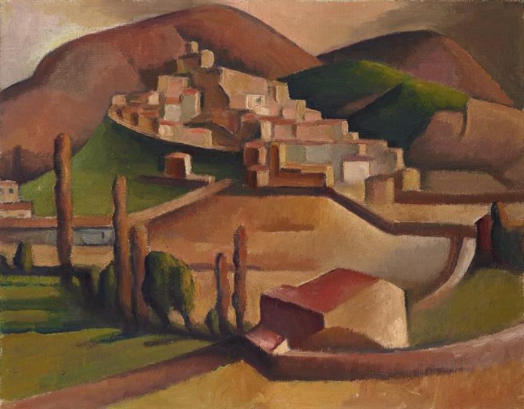 Mirmande (with Surrounding Hills), 1934 - Dorrit Black