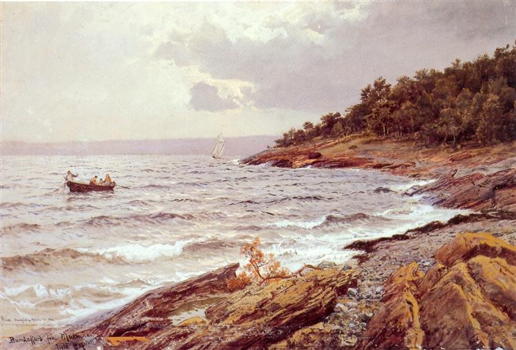 Habunnefjorden Fra Malmoya, 1884 - Hans Gude
