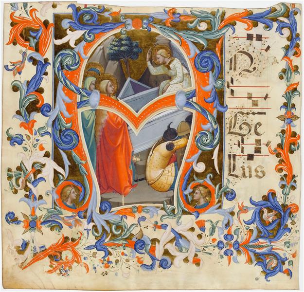Antiphonary (Cod. Cor. 1, Folio 3), 1404 - Лоренцо Монако