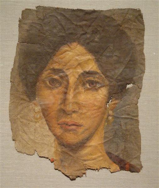Fayum mummy portrait - Mumienporträt