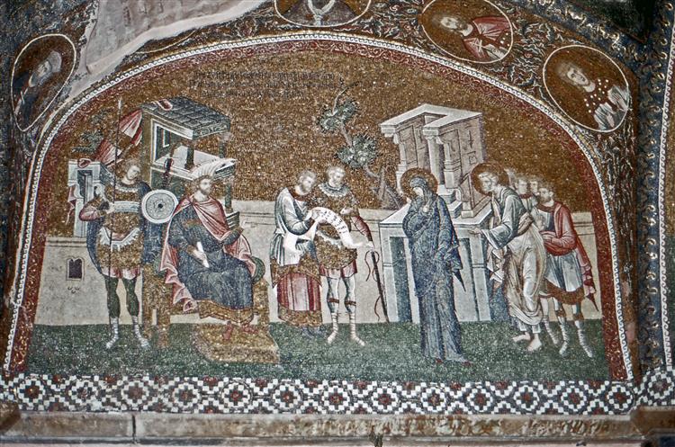 Зарахування на оподаткування (мозаїка), 1320 - Візантійські Мозіїки