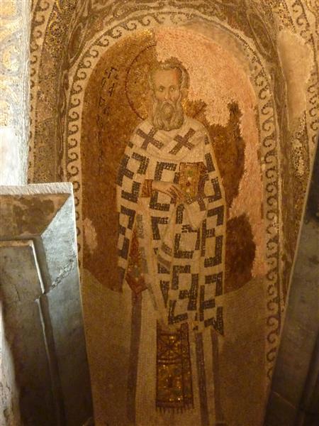 Єпископ, c.1300 - Візантійські Мозіїки