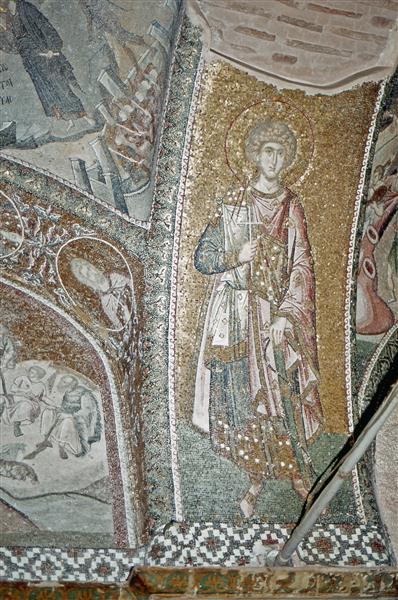 Святий Георгій, c.1320 - Візантійські Мозіїки