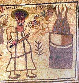 The sacrifice of Isaac, c.527 - Byzantine Mosaics