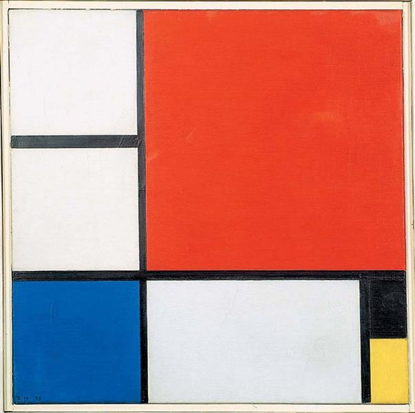 Composition 2, 1929 - 蒙德里安
