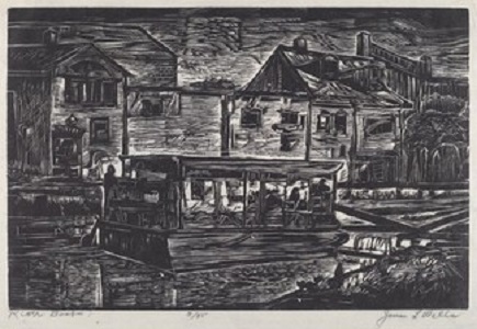 River Boat (C & O Canal, D.C.), 1940 - James Lesesne Wells