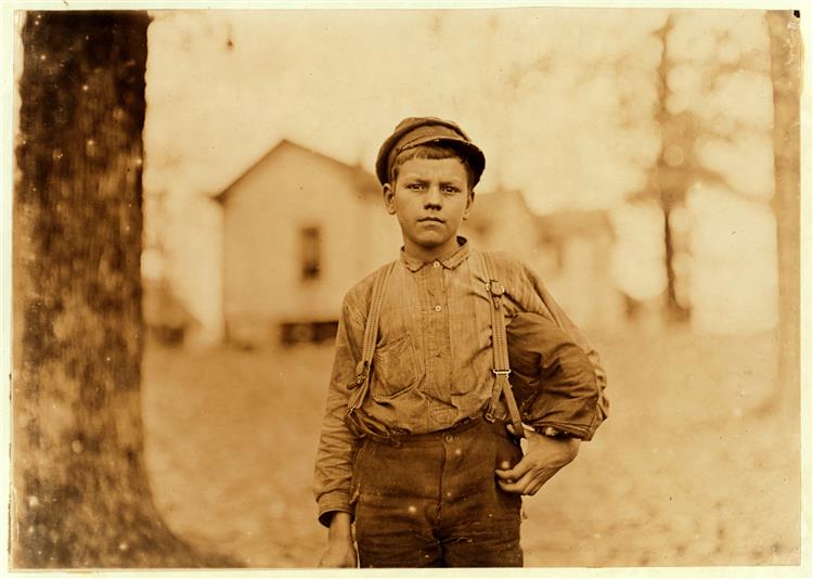 Archie Love, Mill Worker, 14 Years Old, Chester, South Carolina, 1908, 1908 - Льюїс Гайн