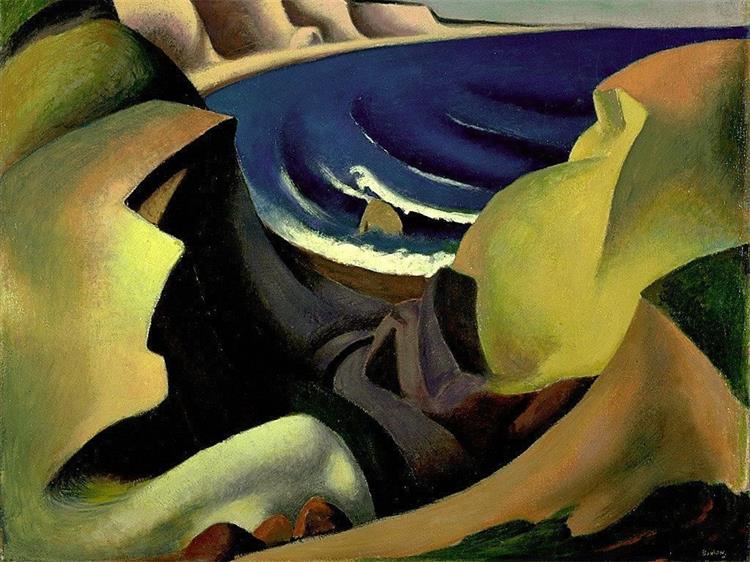 The Cliffs, 1921 - Thomas Hart Benton