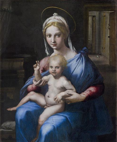 Madonna Hertz, c.1515 - Джуліо Романо