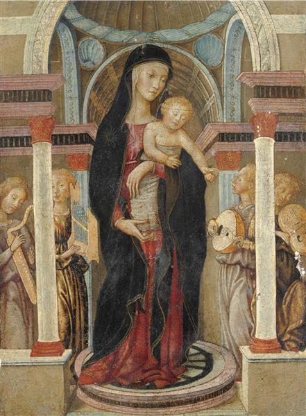 Madonna Col Bambino E Quattro Angeli Musicanti - Lo Scheggia