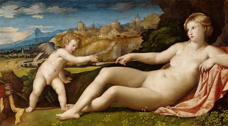Venus and Cupid, c.1523 - 1524 - Якопо Пальма старший