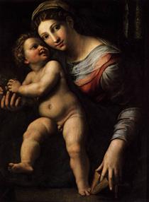 Virgin with the Child - Джуліо Романо