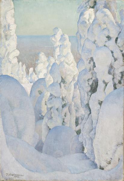 Vinterlandskap - Pekka Halonen