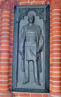 Iron-plaque of Helmuth Von Moltke the Elder - Ludwig Manzel