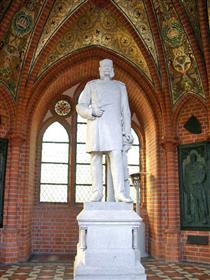 Marmor-standbild Kaiser Weilhelm I. Im Grunewaldturm - Ludwig Manzel