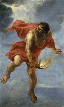 Prometheus Carrying Fire - Jan Cossiers