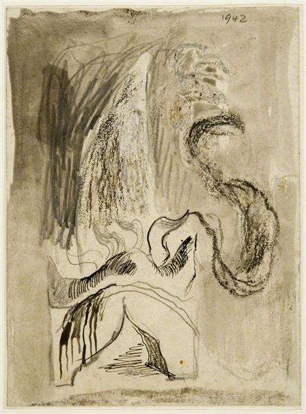 Study for Illustration for 'Poems, 1937–1942' by David Gascoyne, 1942 - Graham Sutherland