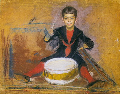 Boy with drum - Rodolfo Amoedo