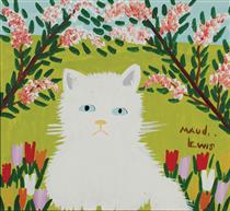 White Cat (Fluffy) - Maud Lewis