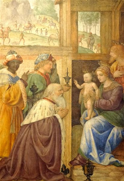 Adoration of the Magi, 1520 - 1525 - Бернардино Луини