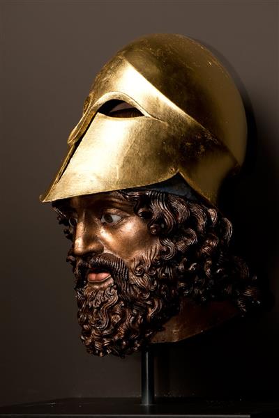 Reconstructions of the Head of the Riace Warrior (A), c.460 BC - Ancient Greek Painting and Sculpture
