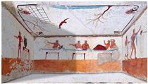 Tomb of the Diver in Paestrum, Italy - Ancient Greek Painting and Sculpture