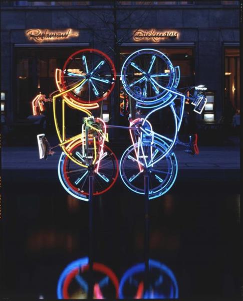Riding Bikes, 1998 - Robert Rauschenberg
