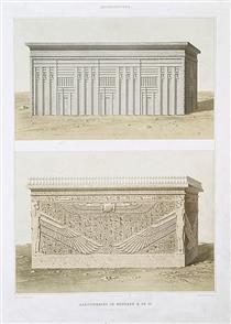 Architecture : sarcophages de Menkare & de Ai (IVe. et XVIIIe. dynasties) - Émile Prisse d'Avennes