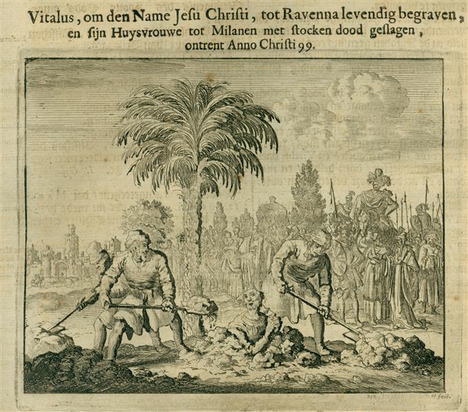 Vitalus Buired Alive, Ravenna, AD 99, 1685 - Ян Луйкен
