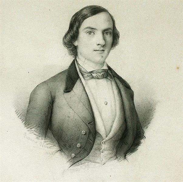 Retrato De Guillermo Weiss, 1842 - Rosario Weiss Zorrilla