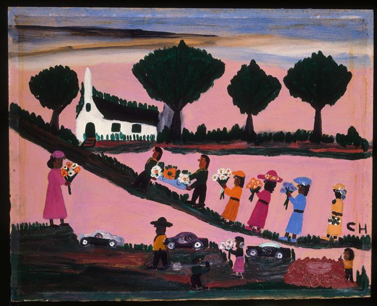 Funeral, 1950 - Clementine Hunter