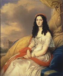 Portrait of Countess D'ash - Карл Карлович Штейбен