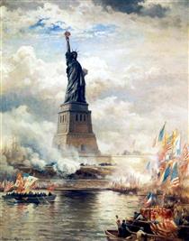 Statue of Liberty Unveiled - 愛德華·莫蘭
