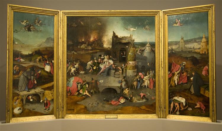 The temptation of St. Anthony, c.1500 - Hieronymus Bosch