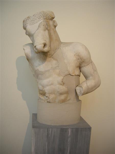 Minotaur, by Myron (Roman copy), c.400 BC - Ancient Greek Painting and Sculpture