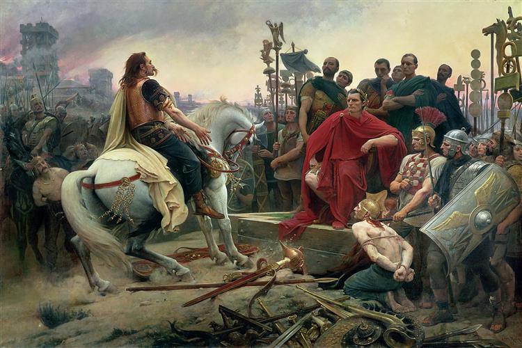 Vercingetorix Throws down His Arms at the Feet of Julius Caesar, 1899 - Lionel Noel Royer
