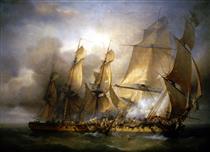 French Corvette Bayonnaise Boarding Hms Ambuscade During the Action of 14 December 1798 - Луи-Филипп Крепен