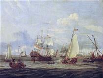Peter Der Große Inspiziert Ein Schiff Bei Amsterdam - Abraham Storck