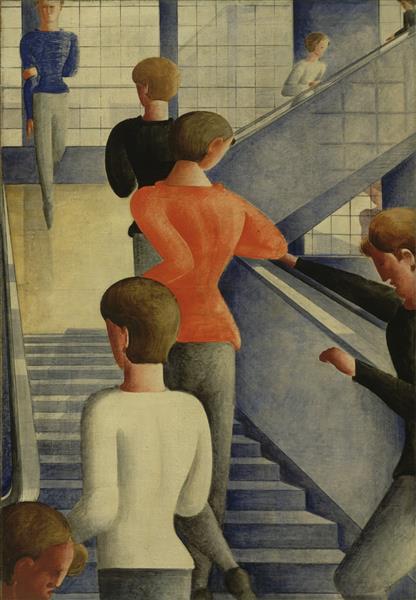 Bauhaus Stairway, 1932 - Oskar Schlemmer