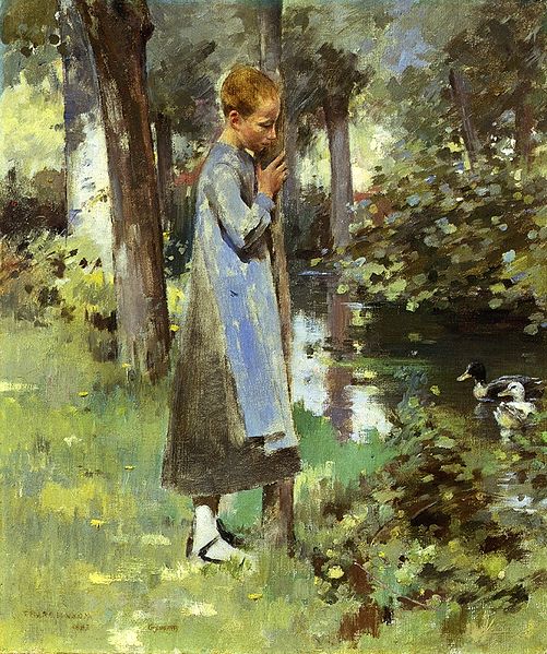 By The River, 1887 - Theodore Robinson