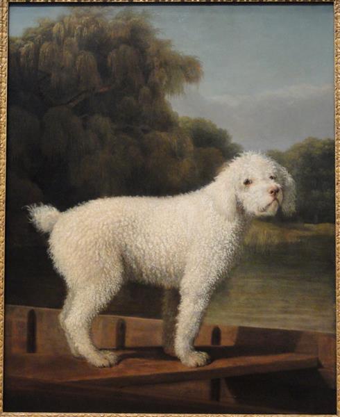 White Poodle in a Punt, c.1780 - George Stubbs