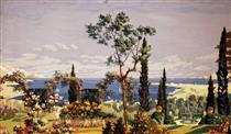 The Riviera (right Panel) - Charles Ephraim Burchfield