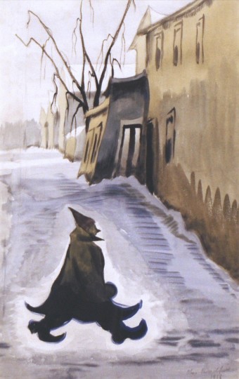 Untitled [Walking Person], January 10, 1918, 1918 - Charles E. Burchfield
