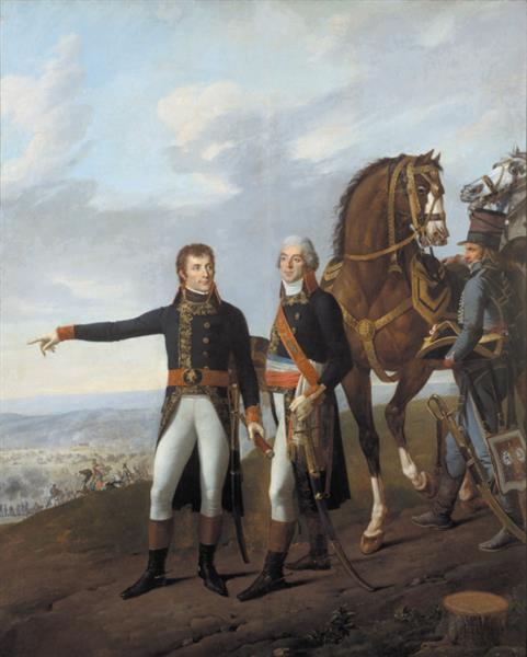 General Bonaparte and his chief of staff Berthier at the battle of Marengo, 1801 - Carle Vernet
