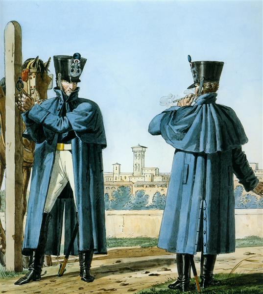 Part of a Series Chronicling the Uniforms of Napoleon's Grande Armée., 1812 - Carle Vernet