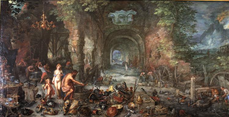 Das Feuer - Jan Brueghel the Elder