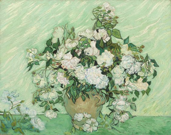 Vase with Pink Roses, 1890 - Vincent van Gogh