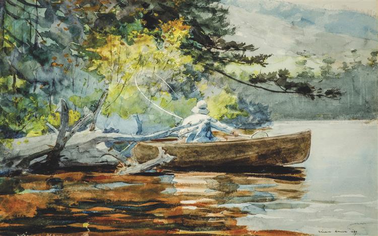 A Good One, Adirondacks, 1889 - Winslow Homer