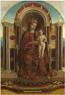 The Virgin and Child Enthroned - Джентиле Беллини